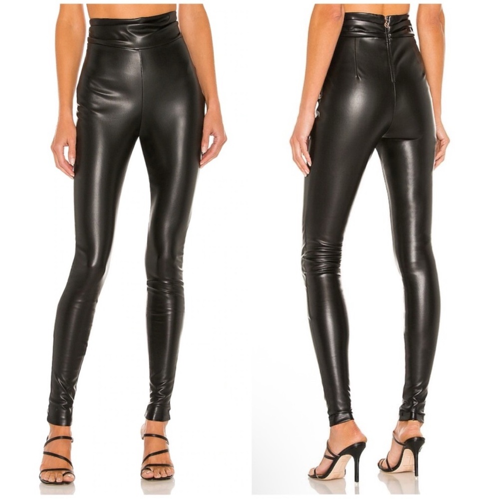 Nookie | Women’s Black Faux Leather Viktoria Leggings Size XL